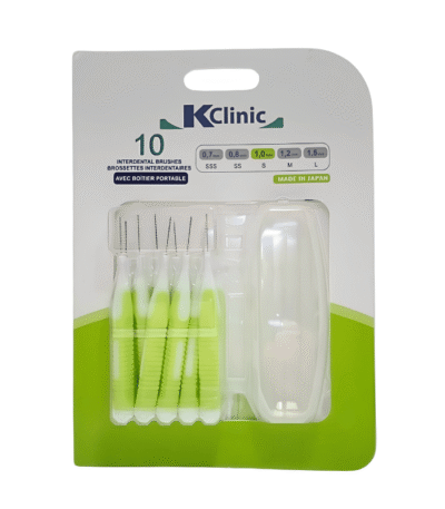 Kin Kclinic Brossettes Interdentaires 1,0 mm avec Boîtier Portable 10 unités