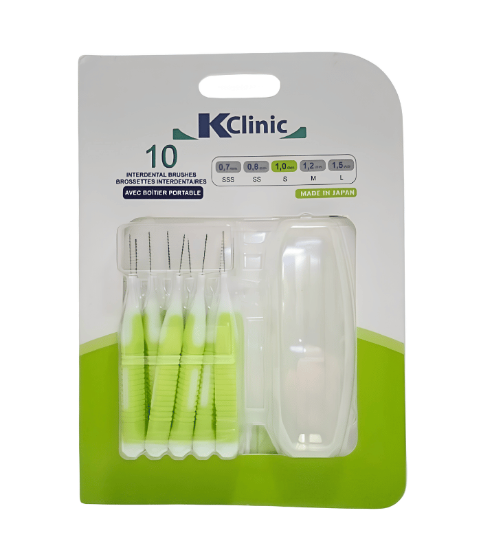 Kin Kclinic Brossettes Interdentaires 1,0 mm avec Boîtier Portable 10 unités Kin Kclinic Brossettes Interdentaires 1,0 mm avec Boîtier Portable 10 unités