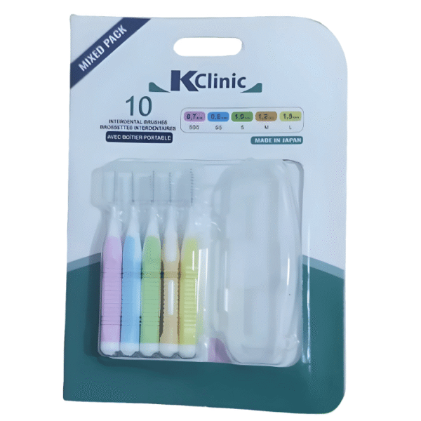 Kin Clinic Brossettes Interdentaires Mixte avec Boîtier Portable 10 unités