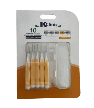 Kin Clinic Brossettes Interdentaires 1,2 mm avec Boîtier Portable 10 unités