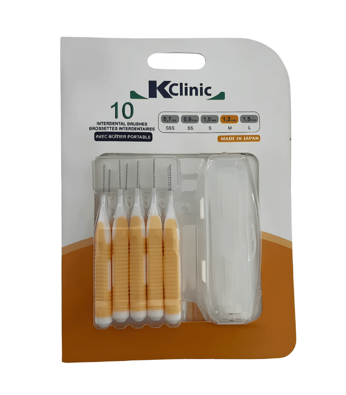 Kin Clinic Brossettes Interdentaires 1,2 mm avec Boîtier Portable 10 unités Kin Clinic Brossettes Interdentaires 1,2 mm avec Boîtier Portable 10 unités