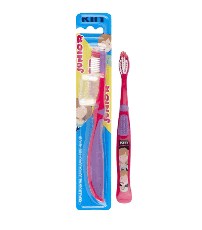 Kin Junior Brosse à Dents Enfant 6-12 Ans avec Capuchon 1 unité