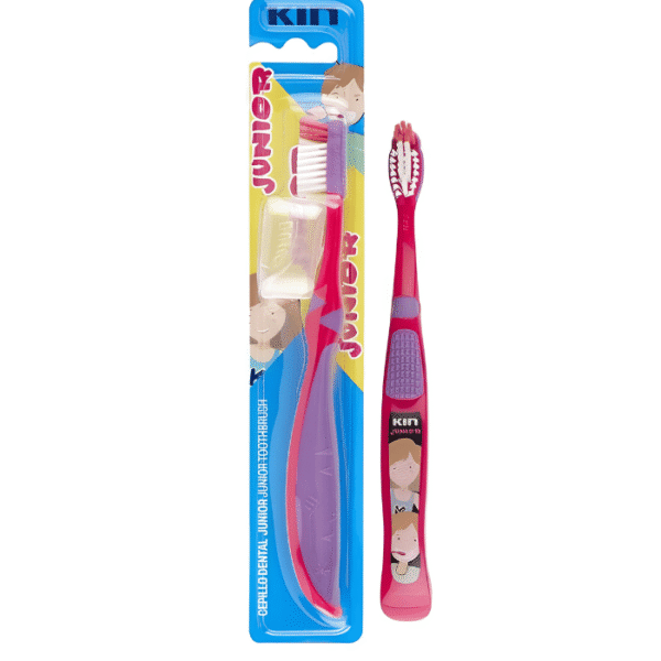 Kin Junior Brosse à Dents Enfant 6-12 Ans avec Capuchon 1 unité