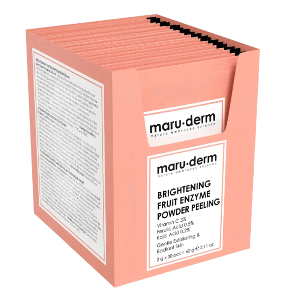 Maru.derm Peeling Éclat en Poudre aux Enzymes de Fruits – 30 Sachets, 60g