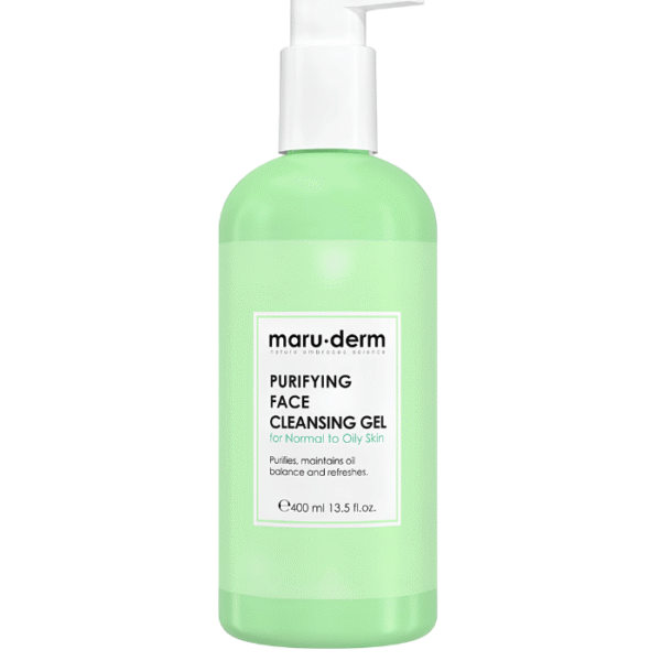 Maru.derm Gel Nettoyant Visage Purifiant pour Peaux Normales à Grasses 400 ml