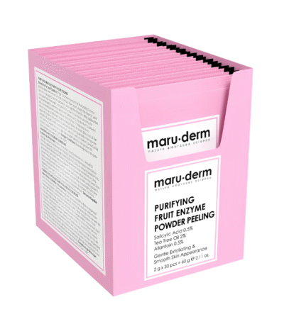 Maru.derm Peeling Purifiant en Poudre aux Enzymes de Fruits – 30 Sachets 60g
