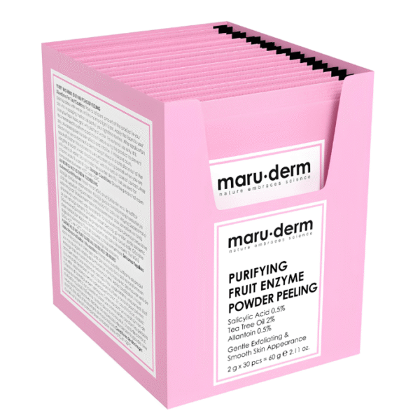 Maru.derm Peeling Purifiant en Poudre aux Enzymes de Fruits – 30 Sachets 60g
