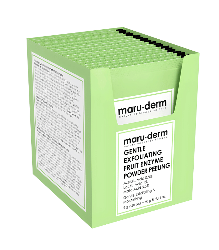 Maru.derm Peeling Doux Exfoliant aux Enzymes de Fruits – 30 Sachets 60g