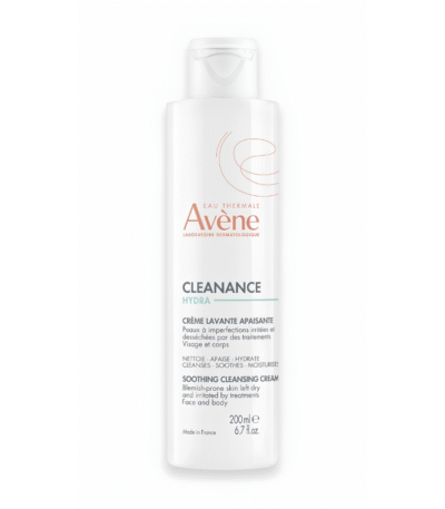 Avène Cleanance Hydra Crème Lavante Apaisante Peaux Sensibles et Desséchées 200ml