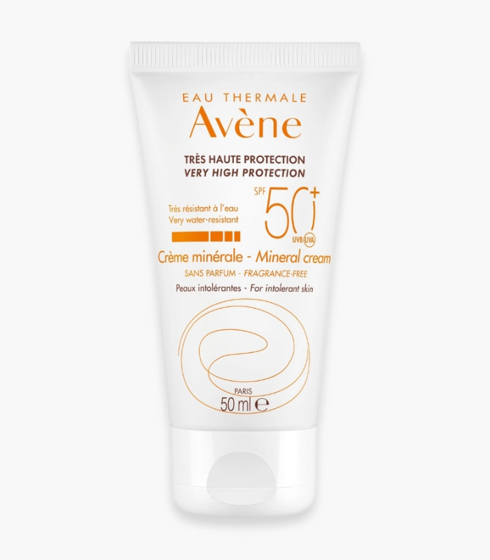 Avène Crème Solaire Minérale SPF50+ Peaux Intolérantes 50 ml Avène Crème Solaire Minérale SPF50+ Peaux Intolérantes 50 ml