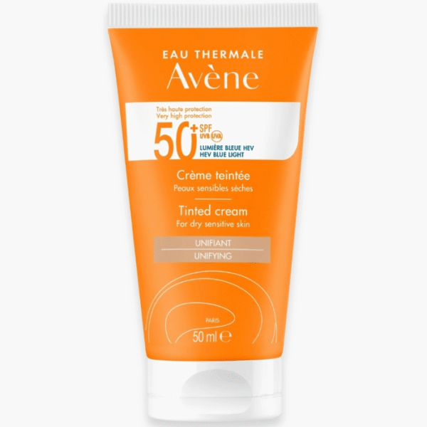 Avène Crème Solaire Teintée Unifiante SPF50+ Peaux Sèches et Sensibles 50ml