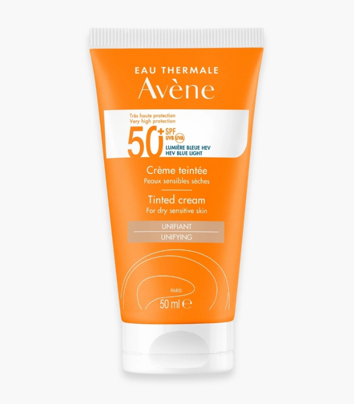 Avène Crème Solaire Teintée Unifiante SPF50+ Peaux Sèches et Sensibles 50ml