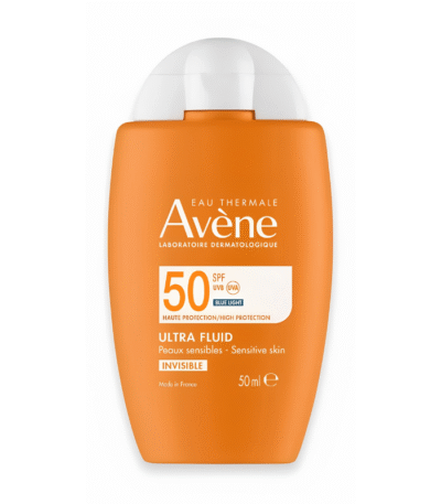 Avène Ultra-Fluide Invisible SPF50+ Protection Solaire Visage Peaux Sensibles 50ml