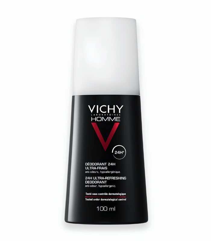 Vichy Homme Déodorant Aérosol Ultra-Frais 24H 100ml Vichy Homme Déodorant Aérosol Ultra-Frais 24H 100ml