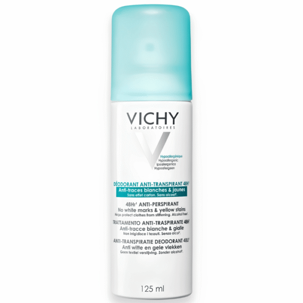 Vichy Déodorant Aérosol Anti-Transpirant 48H Anti-Traces 125ml