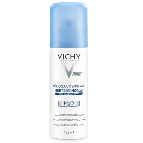 Vichy Déodorant Minéral Aérosol 48H Peaux Sensibles 125ml