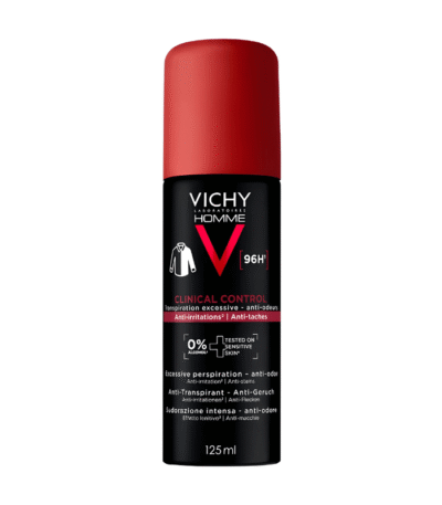 Vichy Homme Clinical Control Déodorant Aérosol Anti-Transpirant 96H 125ml