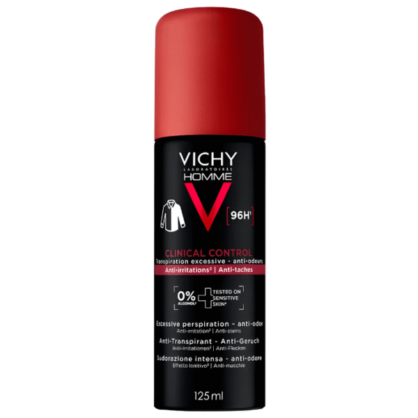 Vichy Homme Clinical Control Déodorant Aérosol Anti-Transpirant 96H 125ml