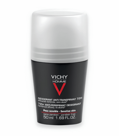 Vichy Homme Déodorant Roll-On Anti-Transpirant Contrôle Extrême 72H 50ml