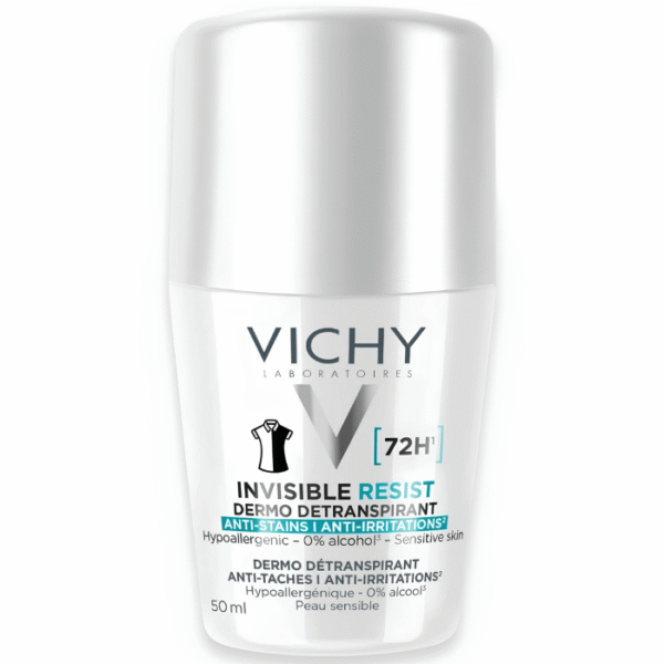 Vichy Invisible Resist Déodorant Roll-On Anti-Transpirant 72H Anti-Traces 50ml