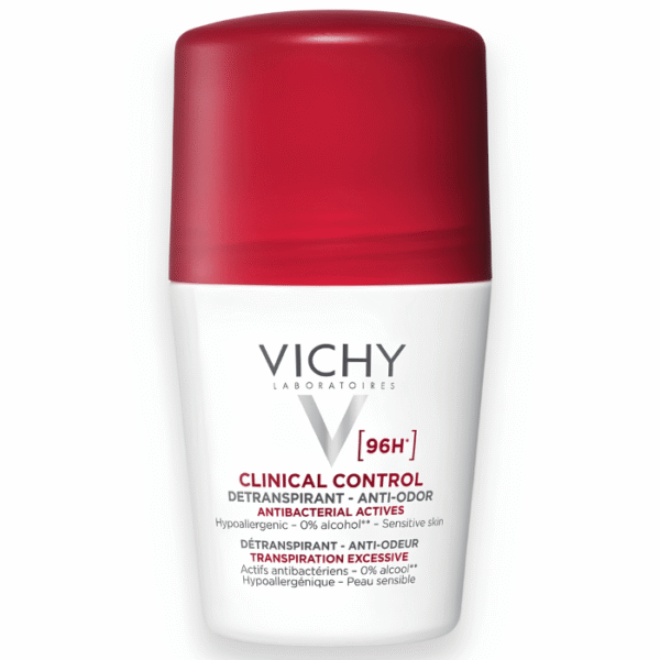 Vichy Clinical Control Déodorant Roll-On Anti-Transpirant 96H 50ml