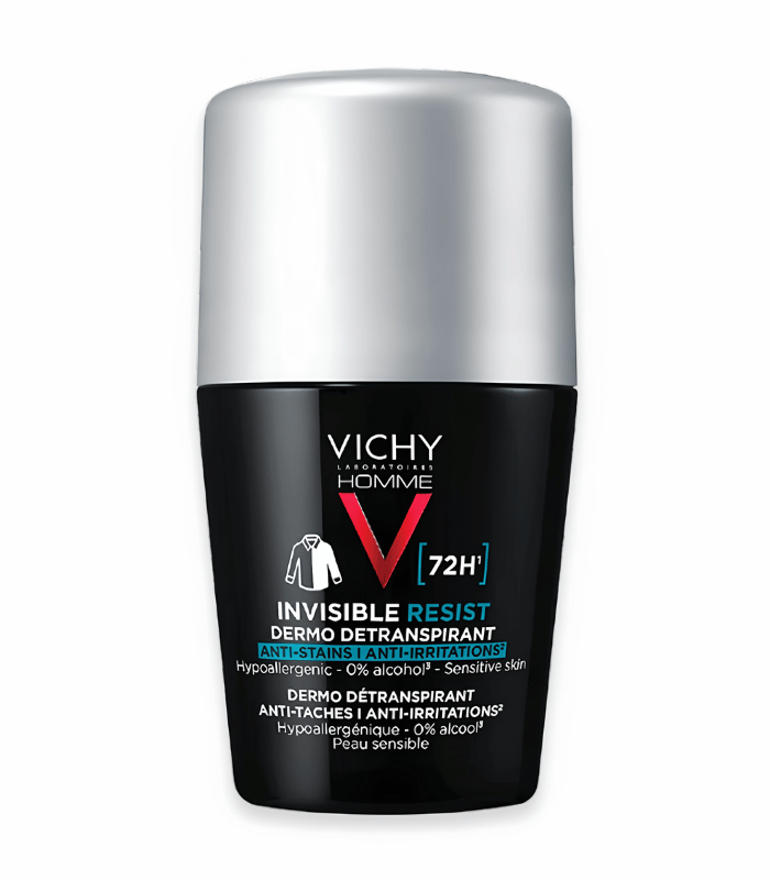 Vichy Homme Invisible Resist Déodorant Roll-On Anti-Transpirant 72H 50ml Vichy Homme Invisible Resist Déodorant Roll-On Anti-Transpirant 72H 50ml